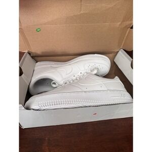 New Nib Women's Air Force 1 Sneakers Trainers Basketball Size 10 All White Shoes